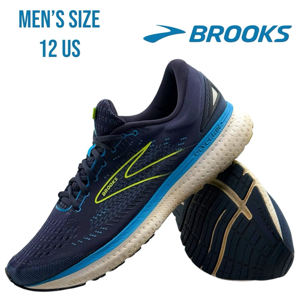 Brooks Glycerin 19‎ Running Shoes Navy Nightlife Size 12.5 Men's Cushioned Gym